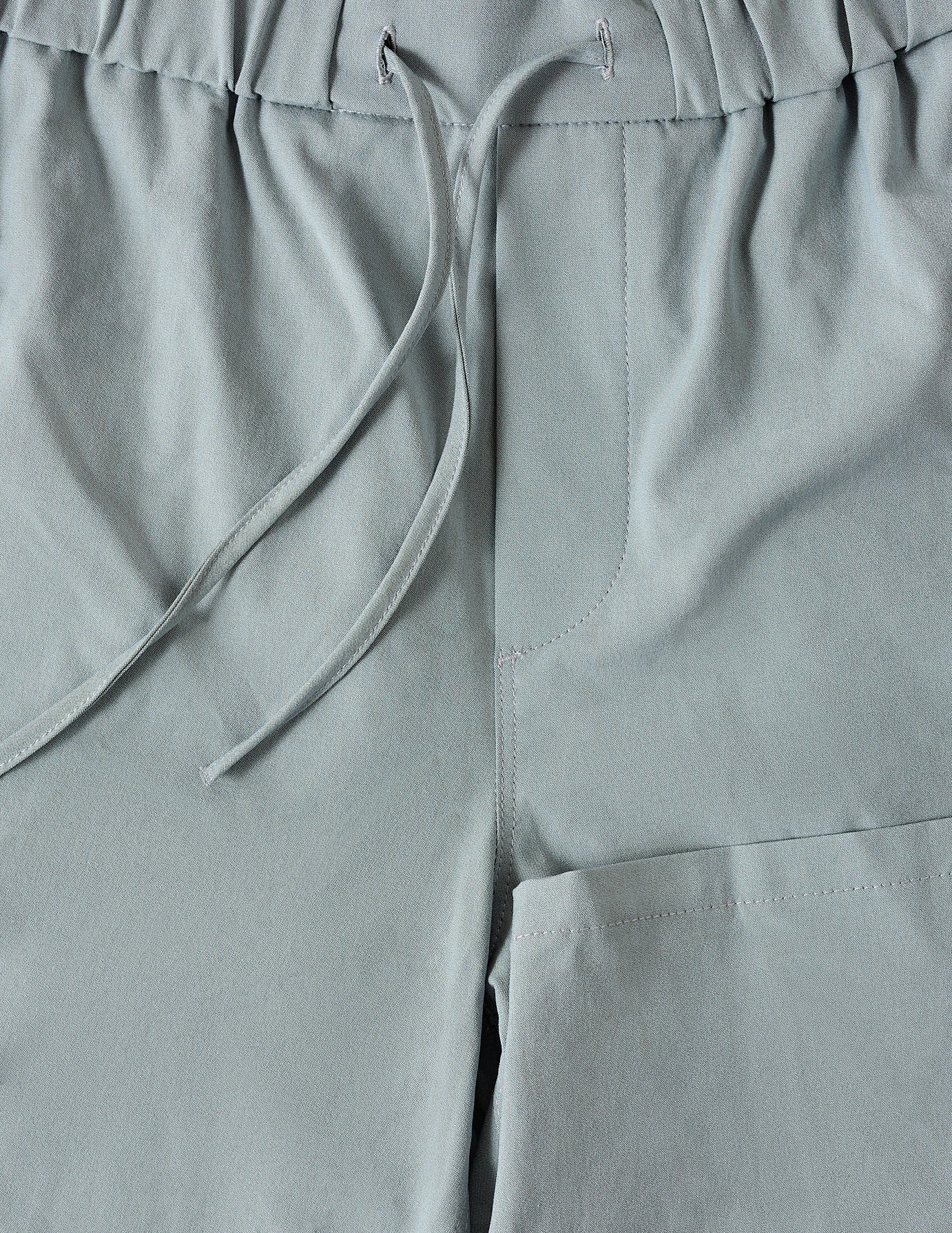 Tech Linen Elastic Shorts Light Blue